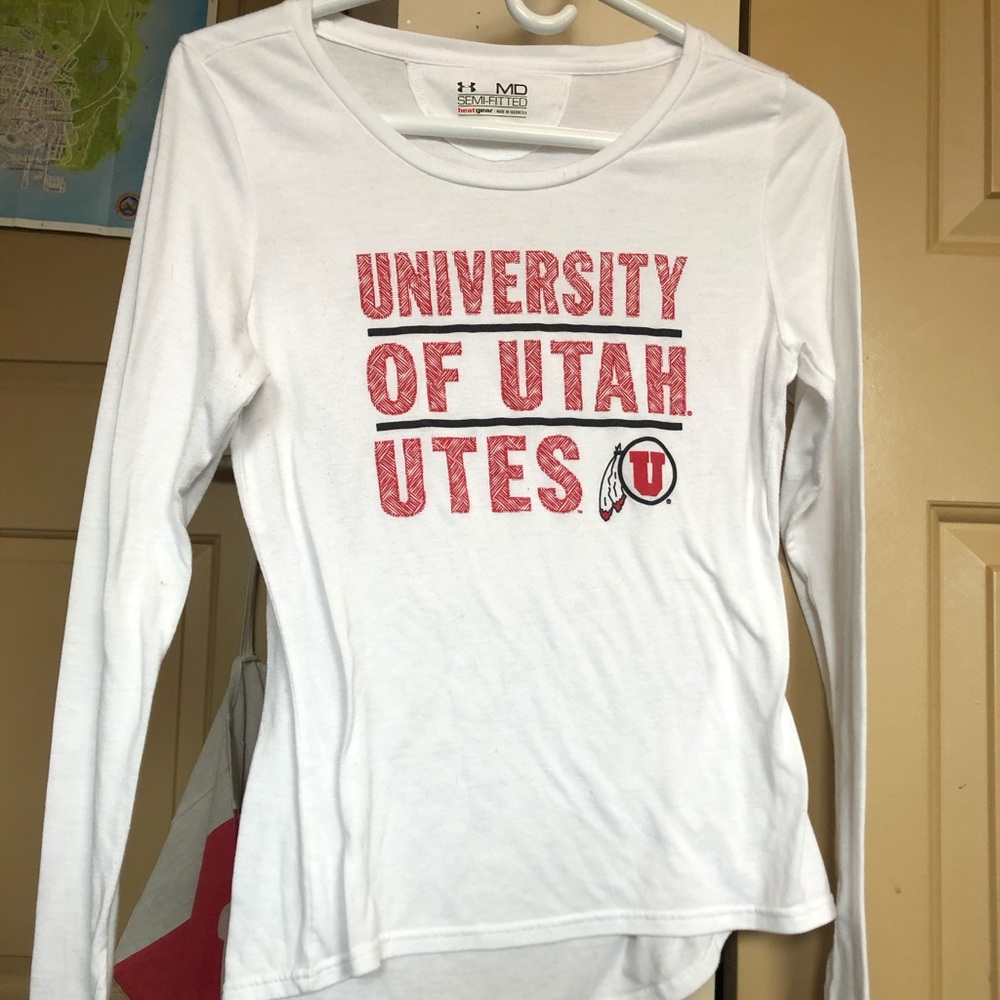 Under Armor White Utah Utes Long Sleeve